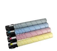 XGdEKA 4pcs 1Set TN220 Cartucho de tóner para la copiadora de Color Compatible C221 C221S C281 C7128