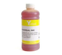 XGdEKA 500 ml de Recarga de Tinta de la Impresora Universal Compatible con Modelos de Tinta de Tinte T1711 T2001 T1661 T2551 T2991 T410 T8651 7921 7931 220 7891 7901(500ML Dye Ink-Y)
