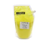XGdEKA 500g WC7525 Tóner Polvo de Polvo Compatible con C220 C3300 C4300 400 360 320 3540 3530 3250 3140 4350 7728 7328 Costres de tóner de Color(Yellow-500g)