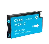 XGdEKA 712 712xl Reemplazo de Cartucho de Tinta con Chip Estable Compatible para designJet T230 T210 T250 T630 T650 Impresoras(Cyan)