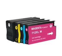 XGdEKA 712 712xl Reemplazo de Cartucho de Tinta con Chip Estable Compatible para designJet T230 T210 T250 T630 T650 Impresoras(BK C M Y)