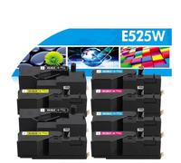XGdEKA 8 Paquete 593-BBJX Reemplazo de tóner para el Cartucho de tóner Compatible con la Impresora E525W 525