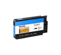 XGdEKA 964 964xl Cartucho de Tinta Compatible con OfficeJet Pro 9010 9015 9019 9020 9025 Impresoras Funciona con 964xl 964 964 XL Modelos(1PC Cyan)