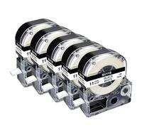 XGdEKA Adhesivo de Tubo termorretráctil, Paquete de 2, Compatible con SU5S SU5Y SU11S SU11Y SU3W SU3Y rotuladora LW 300 LW400(5PK 11mm White)