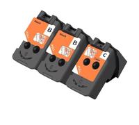 XGdEKA Cartucho de Cabezal de impresión Compatible con Impresora de inyección de Tinta G4110 G4100 G3110 G3100 G2110 G2100 G1110 G1100 QY6 8001 8017 CA91 CA92(2BLACK 1COLOR)