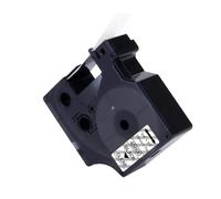 XGdEKA Cartucho de Cinta 19 mm 45803 45800 45804 45805 45808 45801 45809 45807 Compatible con la rotuladora D1 LabelManager(Black on Clear)