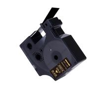 XGdEKA Cartucho de Cinta 19 mm 45803 45800 45804 45805 45808 45801 45809 45807 Compatible con la rotuladora D1 LabelManager(Gold on Black)
