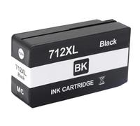 XGdEKA Cartucho de inyección de Tinta remanufacturado Compatible con 712 XL 712XL 3ED71A 3ED67A para Impresora DesignJet T210 T230 T250 T650(712XL Black)