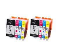 XGdEKA Cartucho de Tinta 934XL 935XL 934 935 XL Compatible con Officejet Pro 6812 6830 6815 6835 6230 6820(2set 8pcs)