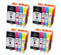 XGdEKA Cartucho de Tinta 934XL 935XL 934 935 XL Compatible con Officejet Pro 6812 6830 6815 6835 6230 6820(4set 16pcs)