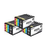 XGdEKA Cartucho de Tinta Compatible 950 951 para Officejet Pro 8100e 8600 8610 8620 8630 8640 8660 8615 8625 Tinta colorante(950XL 3SET)