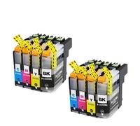 XGdEKA Cartucho de Tinta Compatible LC223 LC221 223 para DCP-J562DW J4120DW MFC-J480DW J680DW J880DW J5320DW Impresoras(2Set)