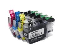 XGdEKA Cartucho de Tinta Compatible LC421XL de Capacidad para impresoras DCP-J1050DW MFC-J1010DW DCP-J1140DW(LC421XL 1SET)