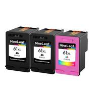 XGdEKA Cartucho de Tinta Compatible para 61xl 61xl CH563W CH564W Funciona con 4500 5530 OfficeJet Printer Rendimiento(2 Black 1 Color)