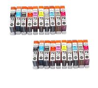 XGdEKA Cartucho de Tinta Compatible para impresoras de inyección de Tinta LNK 72 PGI 72 Pro-10 Pro-10s(2 Set)