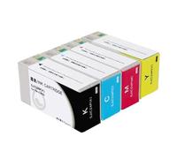 XGdEKA Cartucho de Tinta Compatible SJIC24P para la versión de la Impresora de Etiquetas TM-C3520 Funciona con C3520 Pigment Ink SJIC24P(SJIC24P- 4Color 1set)