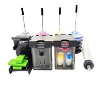 XGdEKA Cartucho de Tinta de reemplazo Recargable 62xl para 62 compatibles con 5540 5640 7640 5646 5541 5740 5742 5745 Impresoras(1set with Ink)