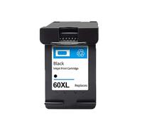 XGdEKA Cartucho de Tinta remanufacturado Compatible con 60 60XL para D110 D2680 D1660 D2500 D2600 D2530 D2545 D5560 F2400 F4200 F4400 F2430 F4224 Solución de Tinta Compatible(BK(1PC))