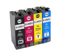 XGdEKA Cartuchos de inyección de Tinta compatibles T40D1 T40D2 T40D3 T40D4 T40D para la Serie SureColor SC-T3100 SC-T5100 SC-T2100(T40D1-4 1SET)