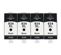 XGdEKA Cartuchos de Tinta compatibles para impresoras 934XL 935XL Modelos 934 935 934 6812 6830 6815 6835 6230 6820(4 Black)