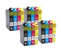 XGdEKA Cartuchos de Tinta compatibles T200XL para XP100 XP200 XP300 XP 310 XP400 XP 410 WF 2510 WF 2520 Modelos T2001 T2002 T2003 T2004(4SET 16PCS)
