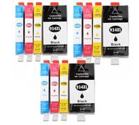 XGdEKA Cartuchos de Tinta de Rendimiento compatibles con 934XL 935XL para OfficeJet Pro 6812 6830 6815 6835 6230 6820(3SET 12PK)