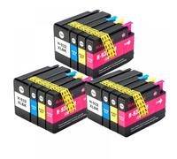 XGdEKA Cartuchos de Tinta de Repuesto compatibles 932XL 933 para Impresora HP932 933XL Officejet 6100 6600 6700 7110 7610 7612(3BK 3C 3Y 3M)