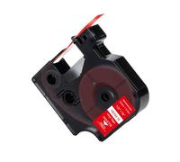 XGdEKA Cinta 12 mm para Cinta de Etiquetas 18432 18444 1805243 18435 18438 18441 1805435 Compatible con 4200 5200(White on Red)