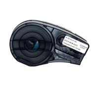 XGdEKA Cinta de Cinta de Etiquetas 19,1 mm x 6,4 m Negro sobre Blanco M21-750-595 Compatible con Impresora BMP 21 IDPal LABPAL(5 pcs)