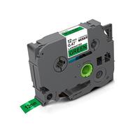 XGdEKA Cinta de Etiqueta Blanca de 12 mm TZE TZ231 TZ Lamined Tape 231 Tz 231 131 Black on White Compatible con el Fabricante de Etiquetas PT-H110(Black on Green)