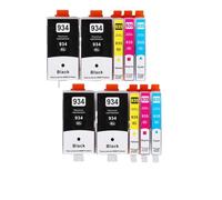 XGdEKA Compatible 934xl 935xl El reemplazo del Cartucho de Tinta Funciona con 934 935 para OfficeJet Pro 6230 6830 6835 6812 6815 6820 Impresoras(10PK)