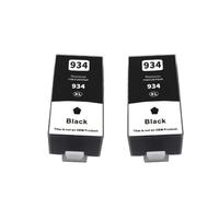 XGdEKA Compatible 934xl 935xl El reemplazo del Cartucho de Tinta Funciona con 934 935 para OfficeJet Pro 6230 6830 6835 6812 6815 6820 Impresoras(2BK)