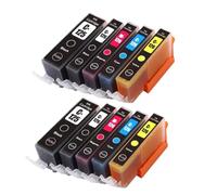 XGdEKA Juego de Cartuchos de Tinta compatibles PGI-125 CLi-126 para IP4810 IP4910 IX6510 MG5210 MG5310 MG6110 MG6210 Modelos de Impresora 1/2/3/4 Paquete(5COLOR 2SET)