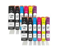 XGdEKA Juego de Cartuchos de Tinta compatibles PGI-880 CLi-881 para TS9180 TS8180 TS6180 TR8580 TS8280 TS6280 TS708 TS6380 1 2 3 4 Paquetes(6COLOR 2SET)