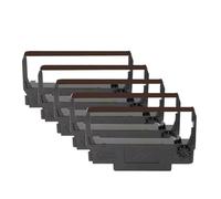 XGdEKA La Cinta de impresión de Tinta Compatible para ERC30 ERC34 ERC38 Funciona con TM-U230 U300 U300D U325 U370 U375 TM-200-UB 267 II 270 Impresora Reemplazo de reemplazo(5 pcs Purple)