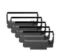 XGdEKA La Cinta de impresión de Tinta Compatible para ERC30 ERC34 ERC38 Funciona con TM-U230 U300 U300D U325 U370 U375 TM-200-UB 267 II 270 Impresora Reemplazo de reemplazo(5 pcs Black)