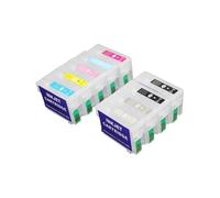 XGdEKA Los Cartuchos de Tinta Recargables de 1set con Chip de Arco Funcionan con Modelos P600 Surecolor SC-P600 T7601 a T7609