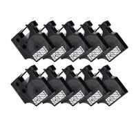 XGdEKA Paquete de 10 Cintas 45013 para D1 45013 45016 45017 45018 45019 45020 Cinta de Etiquetas 12 Mm Negro sobre Blanco Compatible con LabelManager 160 280(10PK Black on Clear)