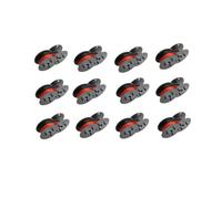 XGdEKA Paquete De 5 A 10 Cintas para Máquina De Escribir Compatibles con Olympia GR24BR Paquete Doble DIN 2103 DIN 32755 Negro Y Rojo 12,7 Mm X 5,5 M(12 Pcs)