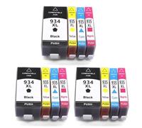 XGdEKA Reemplazo de Cartucho de Tinta Compatible para impresoras a Color 934XL 935XL 934 935 para Officejet Pro 6230 6830 6835 6812 6815 6820(3SET 12PCS)
