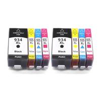 XGdEKA Reemplazo de Cartucho de Tinta Compatible para impresoras a Color 934XL 935XL 934 935 para Officejet Pro 6230 6830 6835 6812 6815 6820(2SET 8PCS)