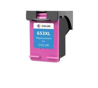 XGdEKA Reemplazo de Cartucho de Tinta remanufacturada Compatible para 653 653XL Funciona con Ventaja de Tinta de Escritorio 6075 6475 impresoras(1 Color)