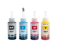 XGdEKA Tinta de Tinte de Recarga T664 664 para impresoras compatibles con Tanque Eco L210 L220 L360 L380 L355 L365 L310 L130 L110 L350 L1300 L1455 Botella de Tinta Recargable