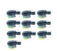 XGdEKA Versión de Paquete de 10 a 20 con Chip M21-750-595-WT Cinta de Etiquetas de Cartucho Fabricante de Cintas Strick Film 19,1 mm x 6,4 m Negro sobre Blanco(10PK)