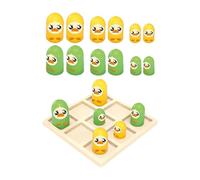 Xgdsnly 1 Juego Toe Tablero Rompecabezas Infantil Piezas Interactivas Juego de Mesa Función Educativa Adecuado para Niños Padres E Hijos Regalo Juegos, Pato