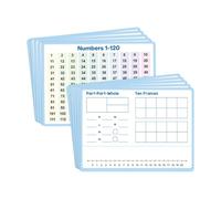 Xgdsnly 10 Pizarras Blancas Pequeñas con Líneas Numeradas para La Educación en