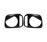 Xgdsnly 2 Piezas de Embellecedores para El Marco Del Faro Delantero Del Coche, Decoración para El Guardabarros, Instalación Rápida, Material PP, Adecuado para, Negro