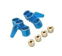 Xgdsnly 2 Piezas Mangueta Dirección con Insertos Aluminio Conjunto Mangueta Dirección Compatible Repuesto para Mantenimiento, Azul Y Plata