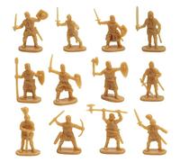 Xgdsnly 200 Piezas Figuras de Caballos Figuras Caballero Modelos de Plástico Detalle Resistente Adecuado para Juego Creativo Enseñanza