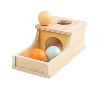 Xgdsnly 4 Piezas Caja de Permanencia de Objetos Caja Bandeja con Bolas Juguete Educativo Madera para Bebés Adecuado para Interacción Familiar